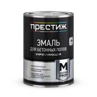 Эмаль для бетонных полов укрепляющая ПРЕСТИЖ серая 1кг