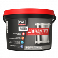 Эмаль для радиаторов акриловая ВД-АК-1179 VGT "Профи" полуглянцевая супербелая 2,5кг