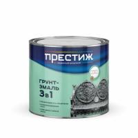 Грунт-эмаль по ржавчине ПРЕСТИЖ глубокий черный RAL9005 1,9кг
