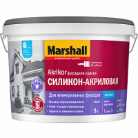 Краска фасадная AKRIKOR база BC силикон-акриловая 9л