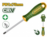 Отвертка крестовая PH1 75мм Cr-V JADEVER