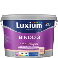 Краска ВД Luxium Prof BINDO 3 база BW глубокоматовая 9л
