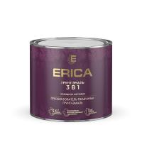 Грунт-эмаль 3 в 1 Erica красная 1,8кг