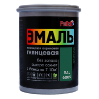 Эмаль акриловая Palizh глянцевая зеленый мох RAL6005 1кг