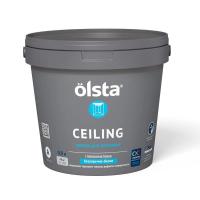 Краска OLSTA CEILING для потолков с высокой степенью белизны глубокоматовая база А 0,9 л Краска OLSTA CEILING для потолков с высокой степенью белизны глубокоматовая база А 0,9 л