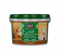 Лак для бань и саун VGT акриловый 9кг (неморозостойкий)