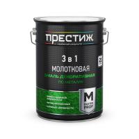 Эмаль 3 в 1 молотковая ПРЕСТИЖ шоколадная 5л