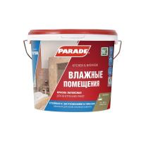 Краска PARADE W100 Влажные помещения база А 5л матовая Краска PARADE W100 Влажные помещения база А 5л матовая