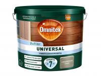 Пропитка для дерева Omnitex UNIVERSAL 2 в 1 Скандинавский серый 2,5л