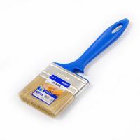 Кисть плоская Лаки 70*12 синтетическая щетина, пластиковая синяя ручка АКОР