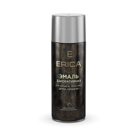 Аэрозольная эмаль декоративная Erica серебристый металлик 520мл
