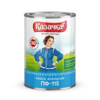 Эмаль ПФ-115 КАЗАЧКА светло-голубая глянцевая 0,9кг