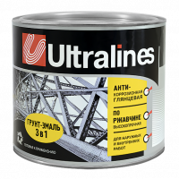 Грунт-эмаль по ржавчине UltraLines серая 1,8кг