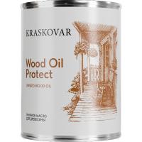 Масло льняное для дерева Kraskovar Wood Oil Protect 0,75л