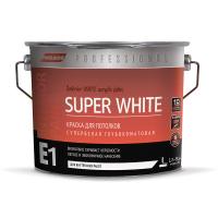 Краска PARADE SUPER WHITE E1 для потолков 2,7л Краска PARADE SUPER WHITE E1 для потолков 2,7л