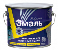 Эмаль для бетонных полов акриловая РАДУГАМАЛЕР серая 3,5кг