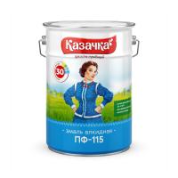 Эмаль ПФ-115 КАЗАЧКА ярко-зеленая глянцевая 6кг