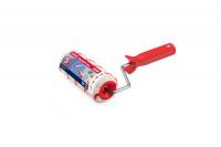 Валик 18 см в сборе полиамид (красные полоски) d 8 мм Мастер для водных красок Акор