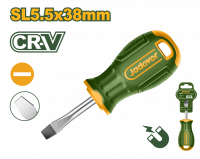Отвертка шлицевая SL5.5 38мм Cr-V JADEVER