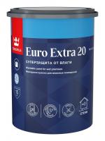 Краска TIKKURILA Euro Extra 20 база А полуматовая для влажных помещений 0,9л Краска TIKKURILA Euro Extra 20 база А полуматовая для влажных помещений 0,9л
