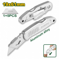 Нож трапицевидный 173мм складной +6 лезвий JADEVER