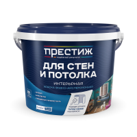 Краска ПРЕСТИЖ ВД для стен и потолка 4,5кг Краска ПРЕСТИЖ ВД для стен и потолка 4,5кг