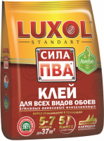 Клей обойный «LUXOL сила ПВА» (Standart) 200 г, пакет Клей обойный «LUXOL сила ПВА» (Standart) 200 г, пакет