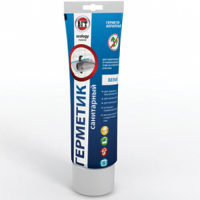 Герметик акриловый санитарный VGT белый 0,35кг туба Герметик акриловый санитарный VGT белый 0,35кг туба