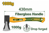 Топор-колун 1000г с фиберглассовой ручкой JADEVER