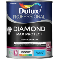 Краска DULUX Professional Diamond Max Protect матовая база BW 1 л Краска DULUX Professional Diamond Max Protect матовая база BW 1 л