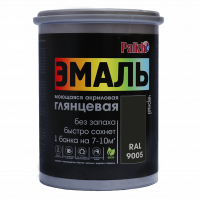 Эмаль акриловая Palizh глянцевая черная RAL9005 1кг Эмаль акриловая Palizh глянцевая черная RAL9005 1кг