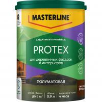 Пропитка защитная Masterline Protex тиковое дерево 0,9л