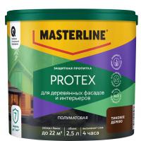 Пропитка защитная Masterline Protex тиковое дерево 2,5л