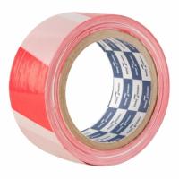 Лента сигнальная бело-красная 50ммх90м Klebebander