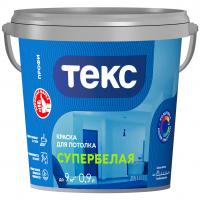 Краска ВД ПРОФИ для потолка супербелая 0,9 л/1,39 кг (Текс) Краска ВД ПРОФИ для потолка супербелая 0,9 л/1,39 кг (Текс)