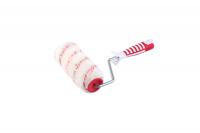 Валик 24 см в сборе полиамид красно-серый d 8 мм Профи 2-х компонентная ручка "Акор"