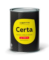 Эмаль термостойкая CERTA чёрная RAL9004 0,8кг до 800градусов С