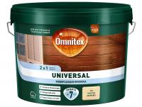 Пропитка для дерева Omnitex UNIVERSAL 2 в 1 бесцветная база под колеровку CLR 9л