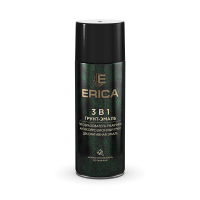Аэрозольная грунт-эмаль по ржавчине 3 в 1 Erica черная 520мл