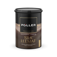 Штукатурка декоративная шелк матовый SILK LLEMAT Poller A.R.T. серебристо-белая 0,8л