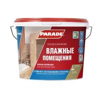Краска PARADE W100 Влажные помещения база А 9л матовая