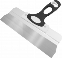 Шпатель 300 мм, для финишных работ, нержавеющая сталь, двухкомпонентная ручка "Black White