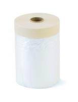 Защитная пленка с бумажной малярной лентой 55смх33м, высота рулона 10 см Колор Эксперт