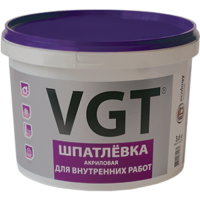Шпатлевка акриловая VGT для внутренних работ 18кг