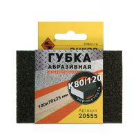 Губка шлифовал. абразивная 100х70*25мм 80/120 Энкор Губка шлифовал. абразивная 100х70*25мм 80/120 Энкор