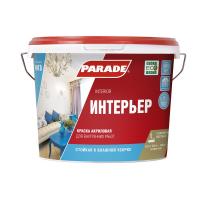 Краска PARADE W3 Интерьер белая 9л БазаА Краска PARADE W3 Интерьер белая 9л БазаА