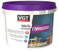 Эмаль акриловая ВД-АК-1179 VGT глянцевая темно-коричневая RAL8017 2,5кг
