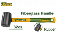 Киянка резиновая 900гр черная с фибергласовой ручкой JADEVER