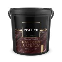 Штукатурка травертин сияющий TRAVERTINE LUSTREUM Poller A.R.T. белая перламутровая 14кг