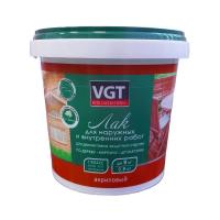 Лак акриловый VGT матовый для наружных и внутренних работ 0,9кг (неморозостойкий)